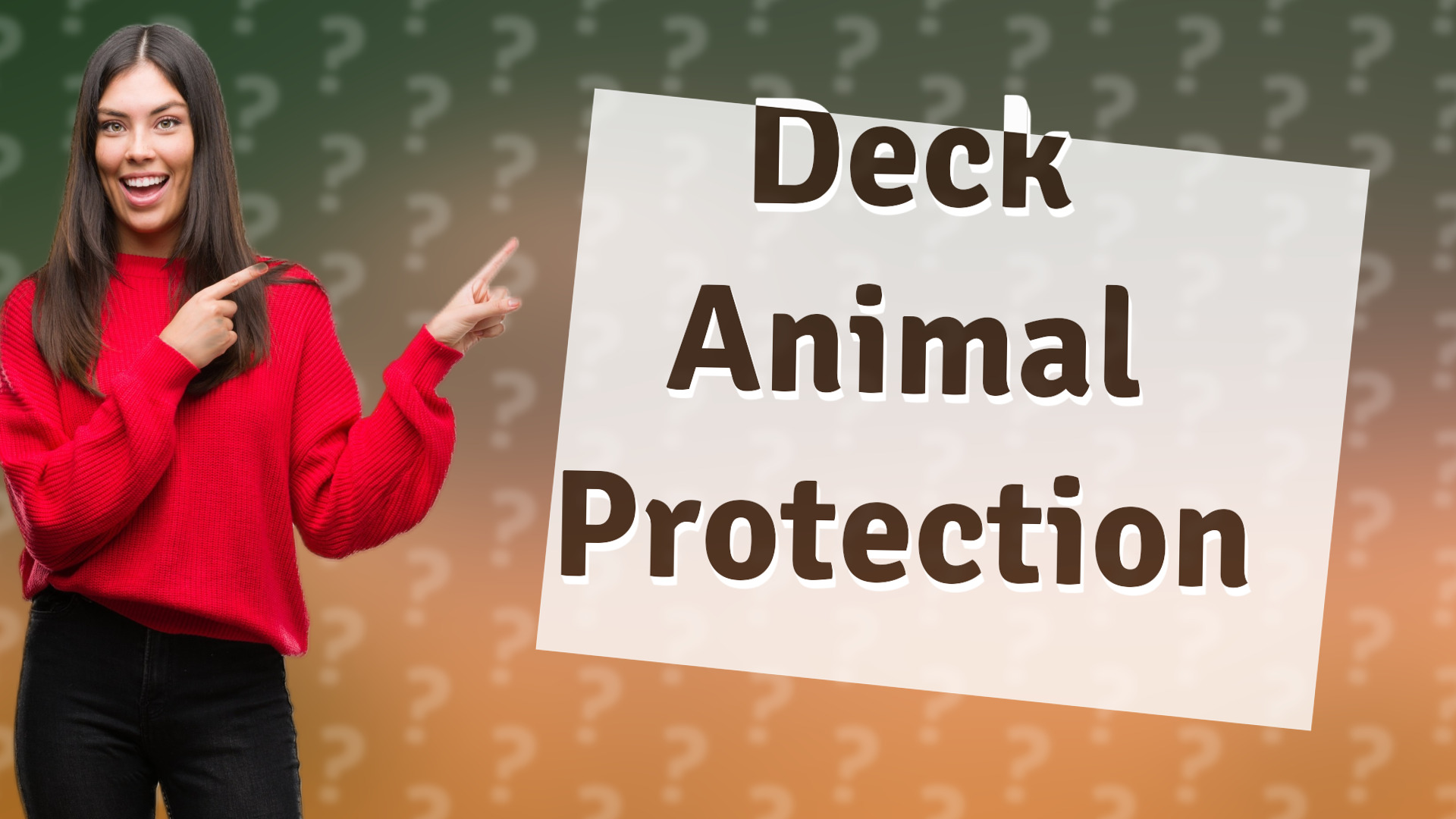 Deck Animal Protection