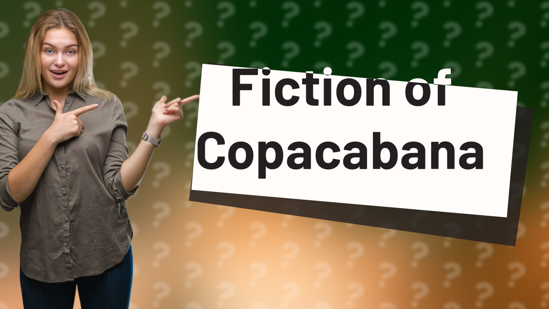 Fiction of Copacabana