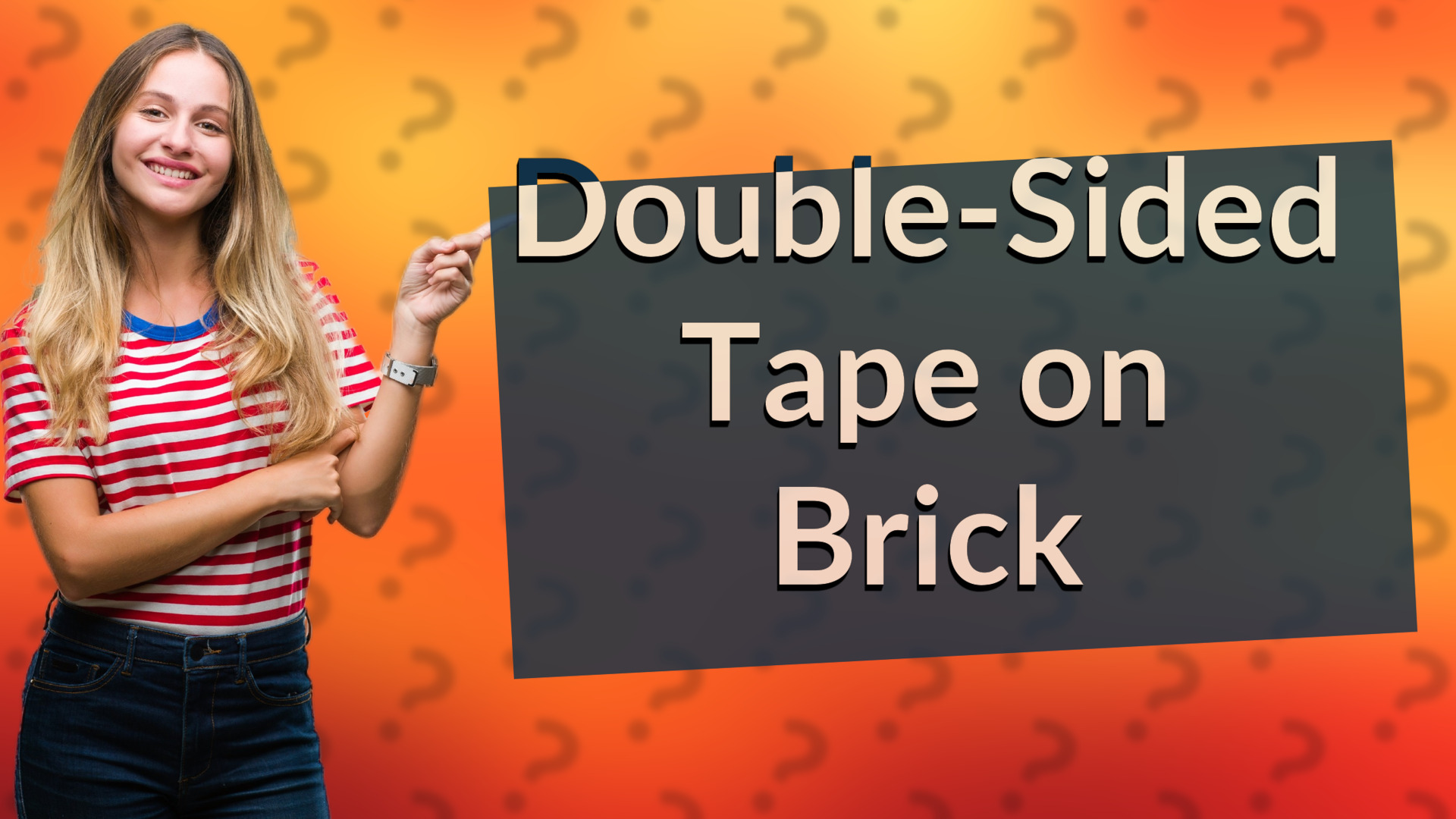 Double-Sided Tape on Brick