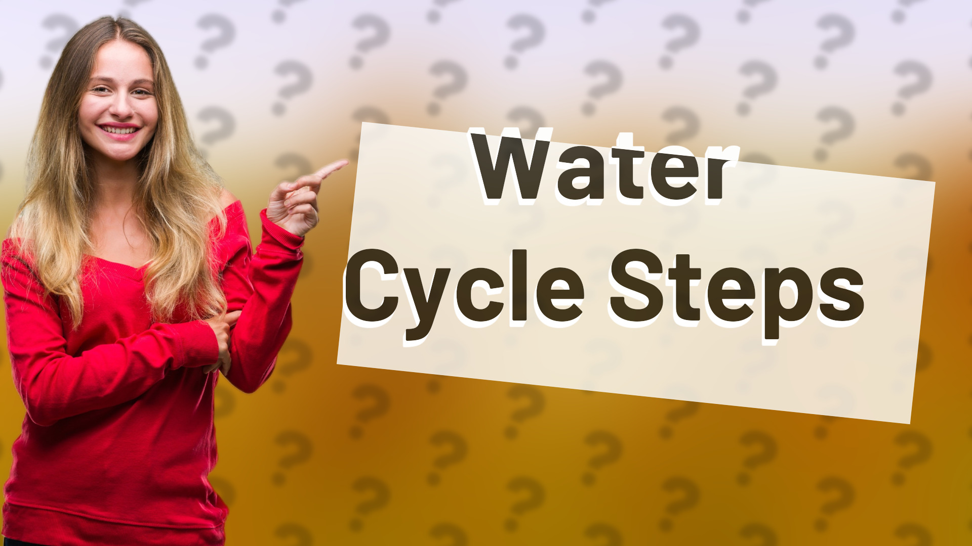 Water Cycle Steps