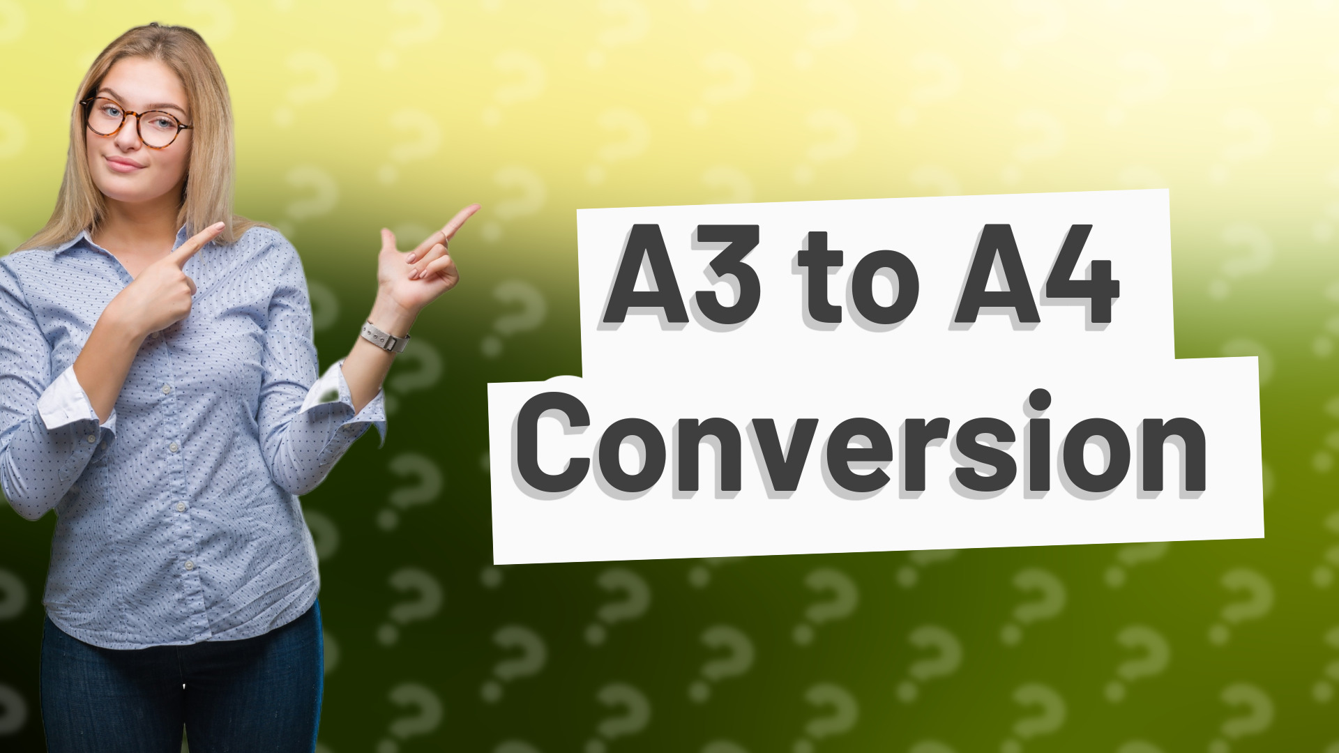 A3 to A4 Conversion