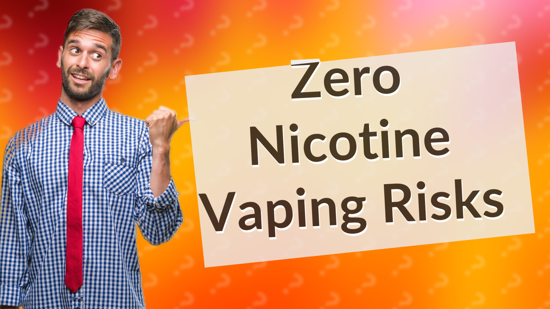 Zero Nicotine Vaping Risks