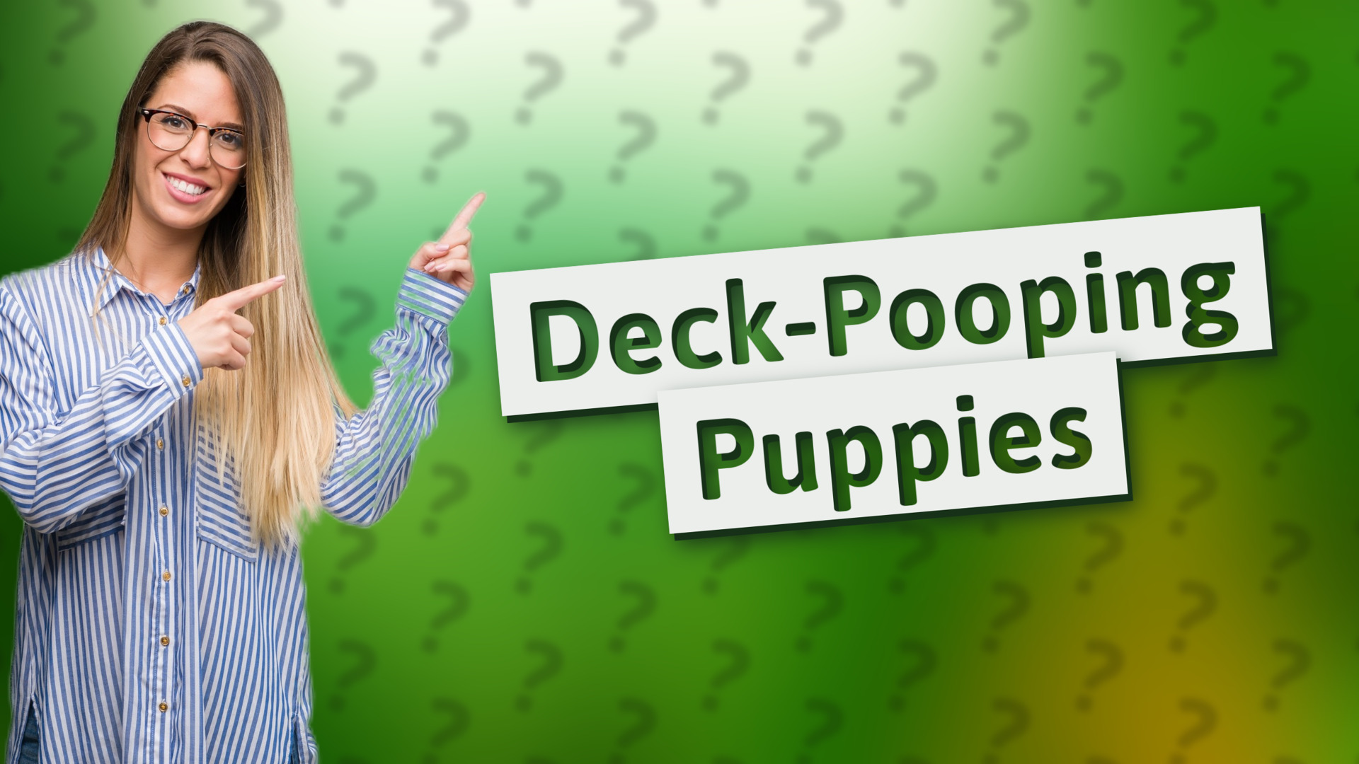 Deck-Pooping Puppies