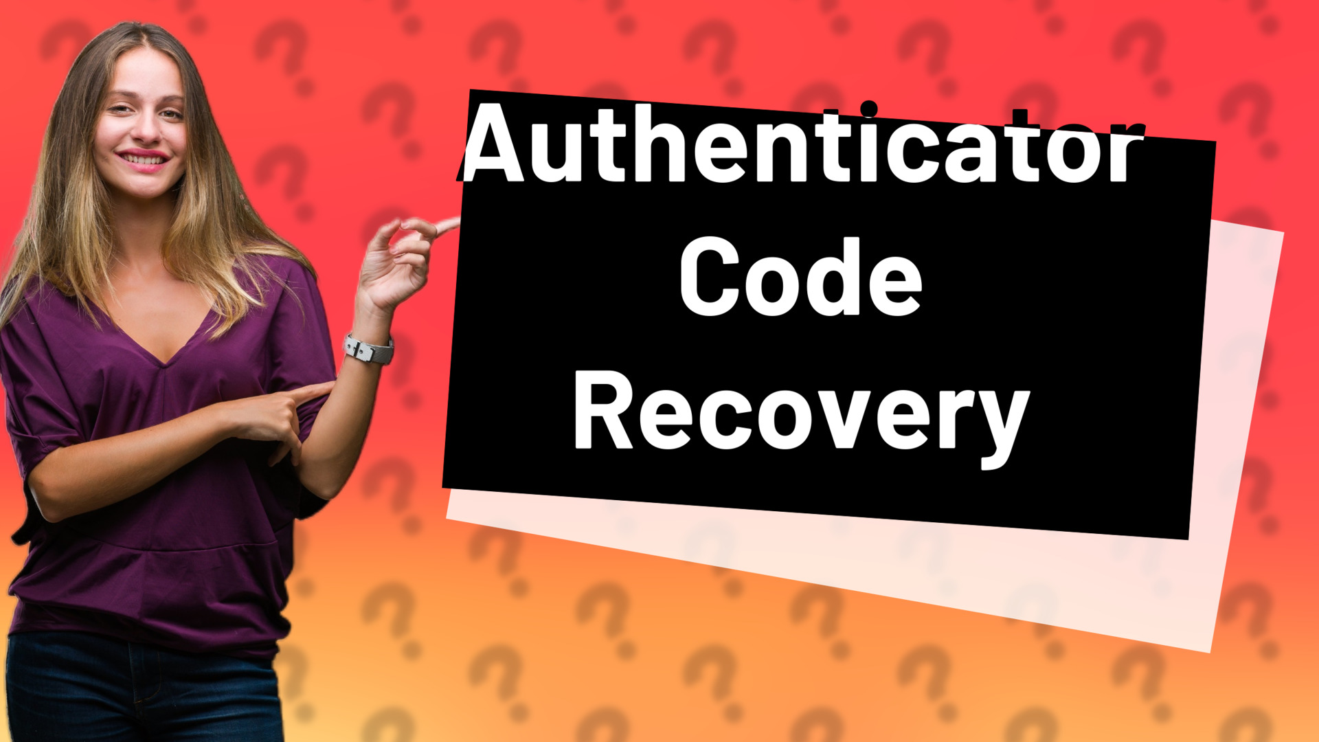 Authenticator Code Recovery