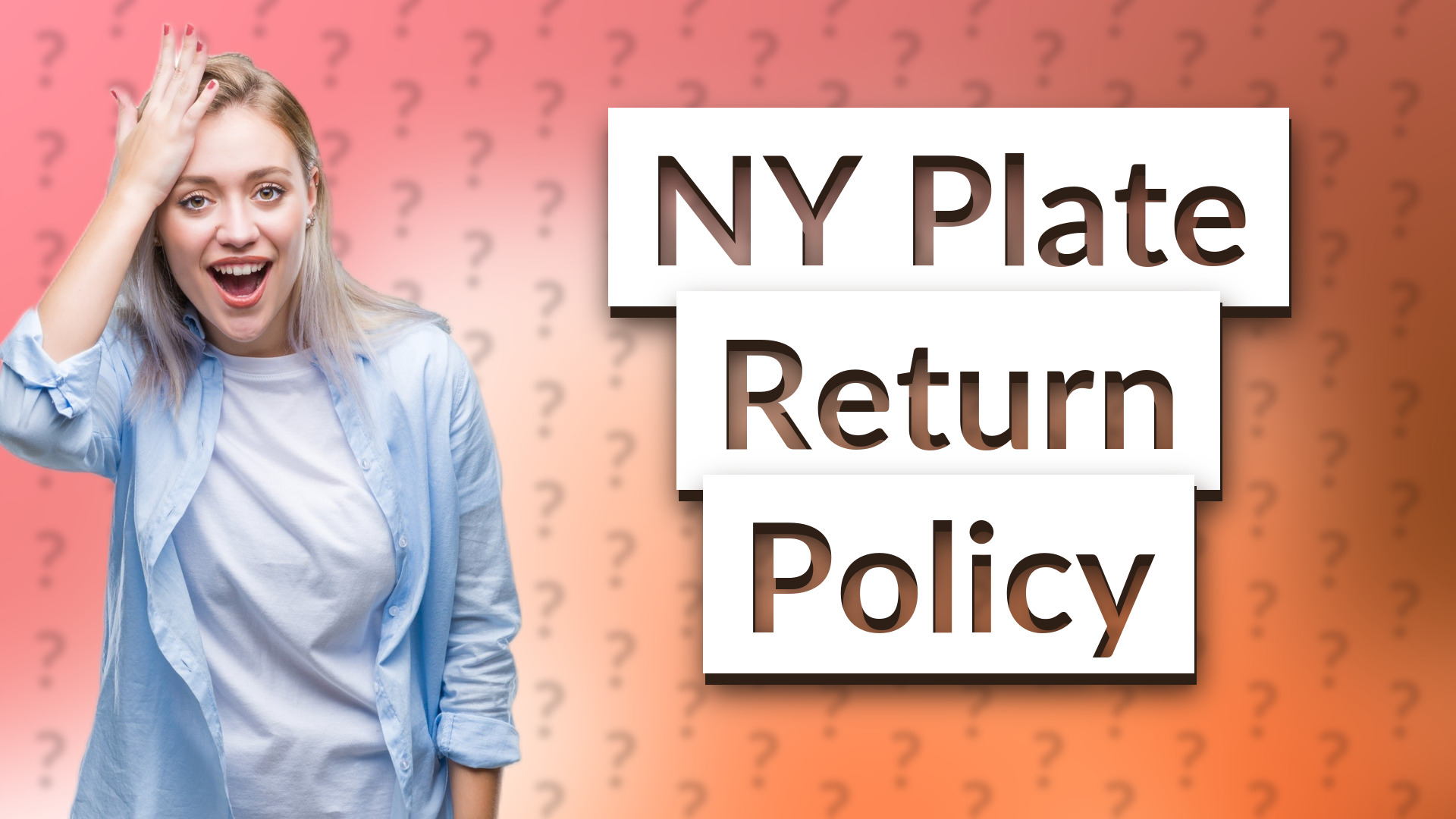 NY Plate Return Policy
