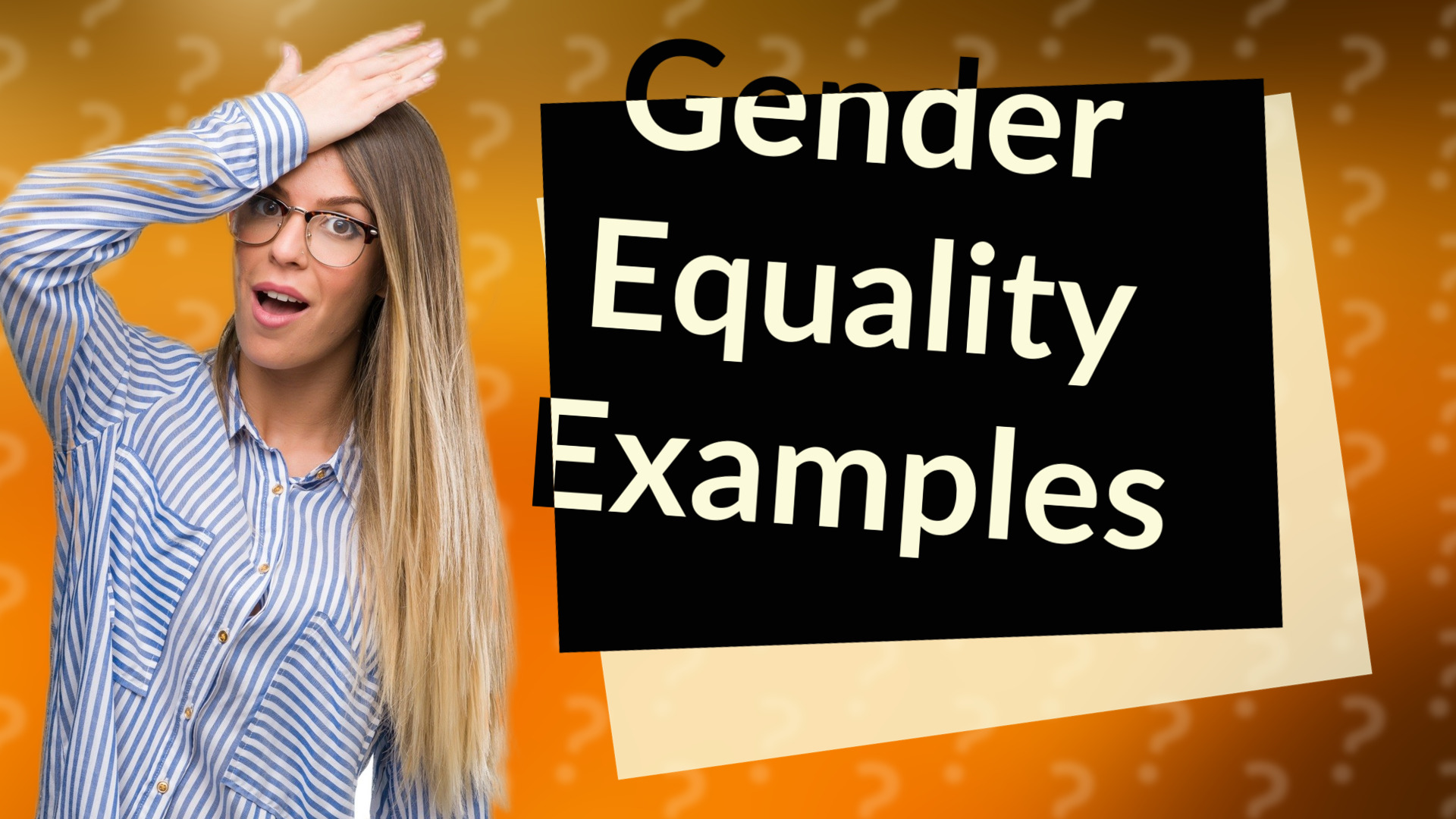Gender Equality Examples