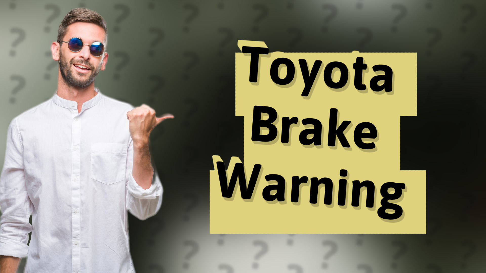 Toyota Brake Warning