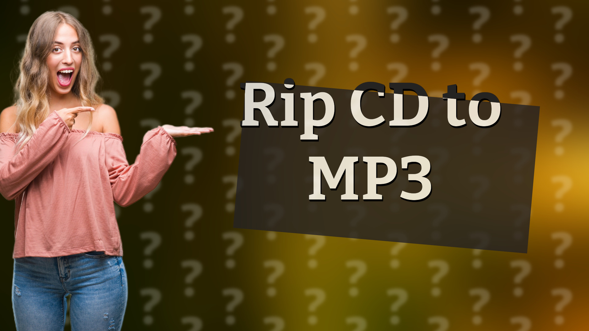 Rip CD to MP3