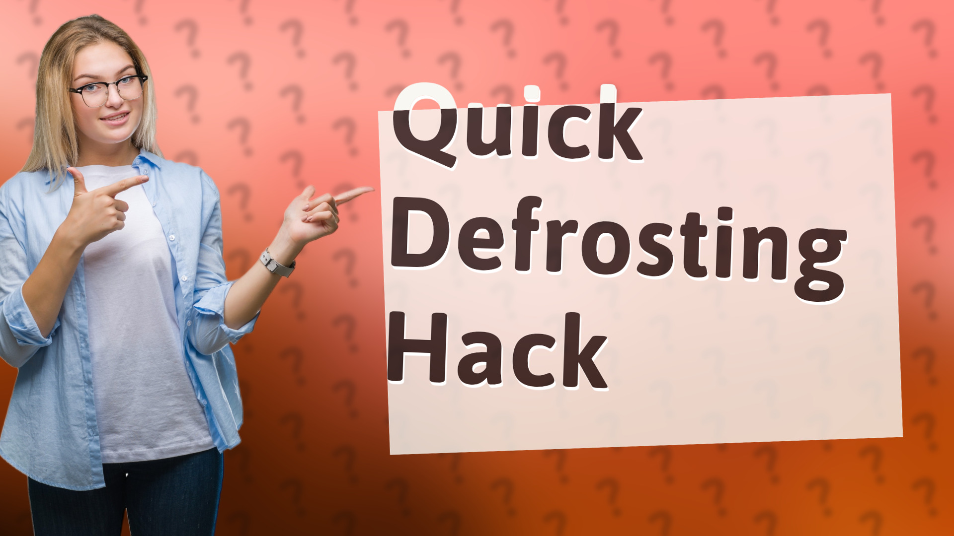 Quick Defrosting Hack