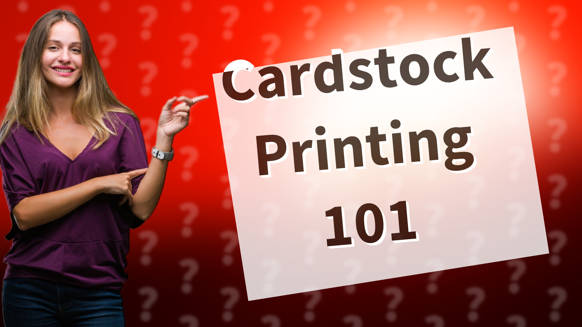 Cardstock Printing 101