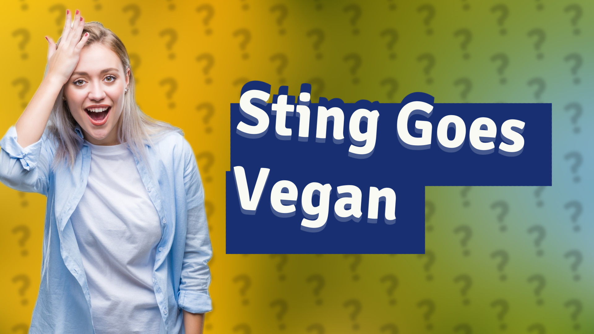 Sting Goes Vegan