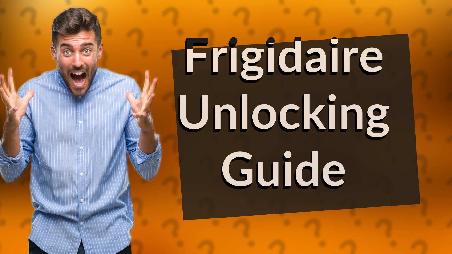 Frigidaire Unlocking Guide