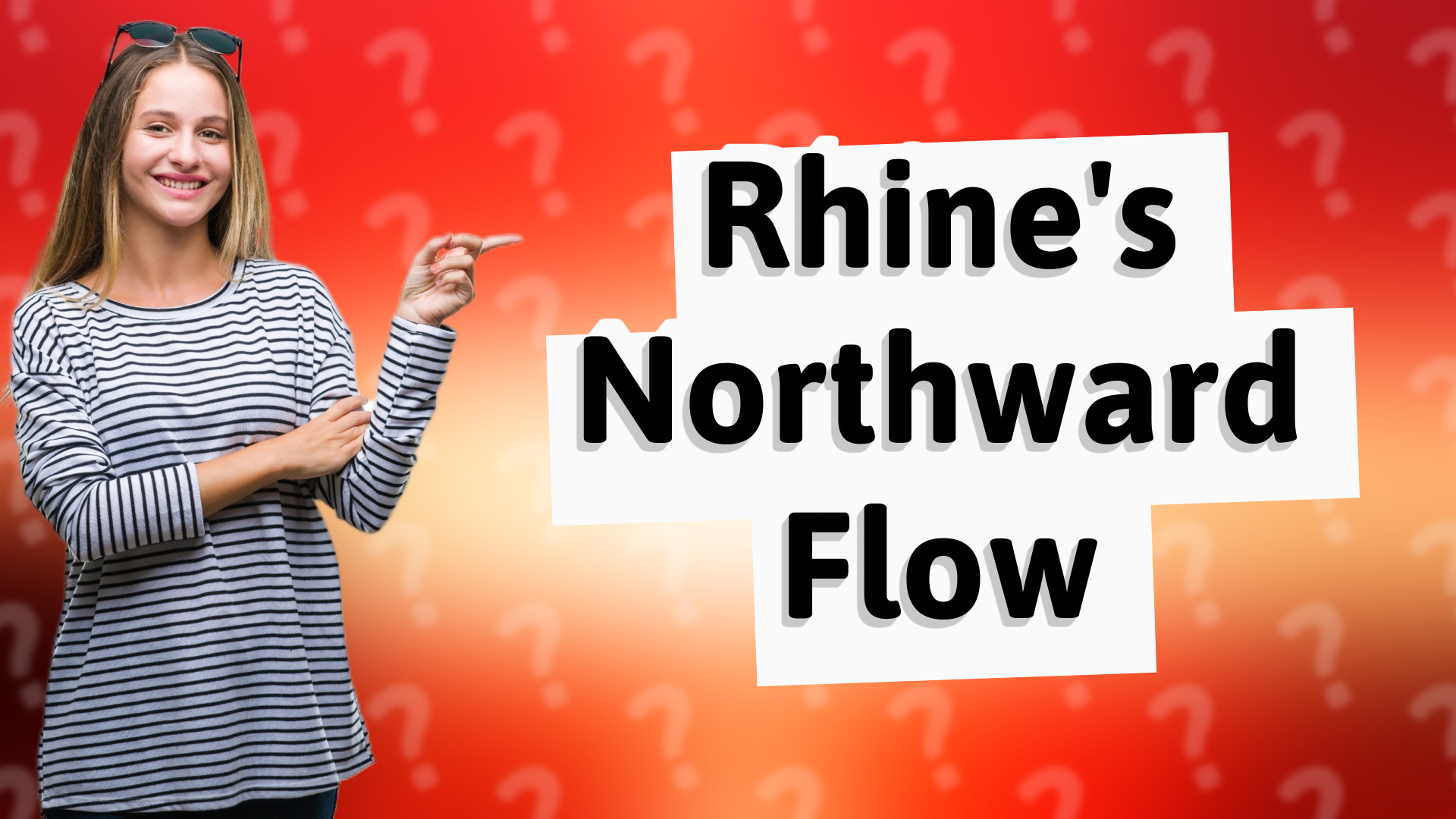 Rhine's Northward Flow