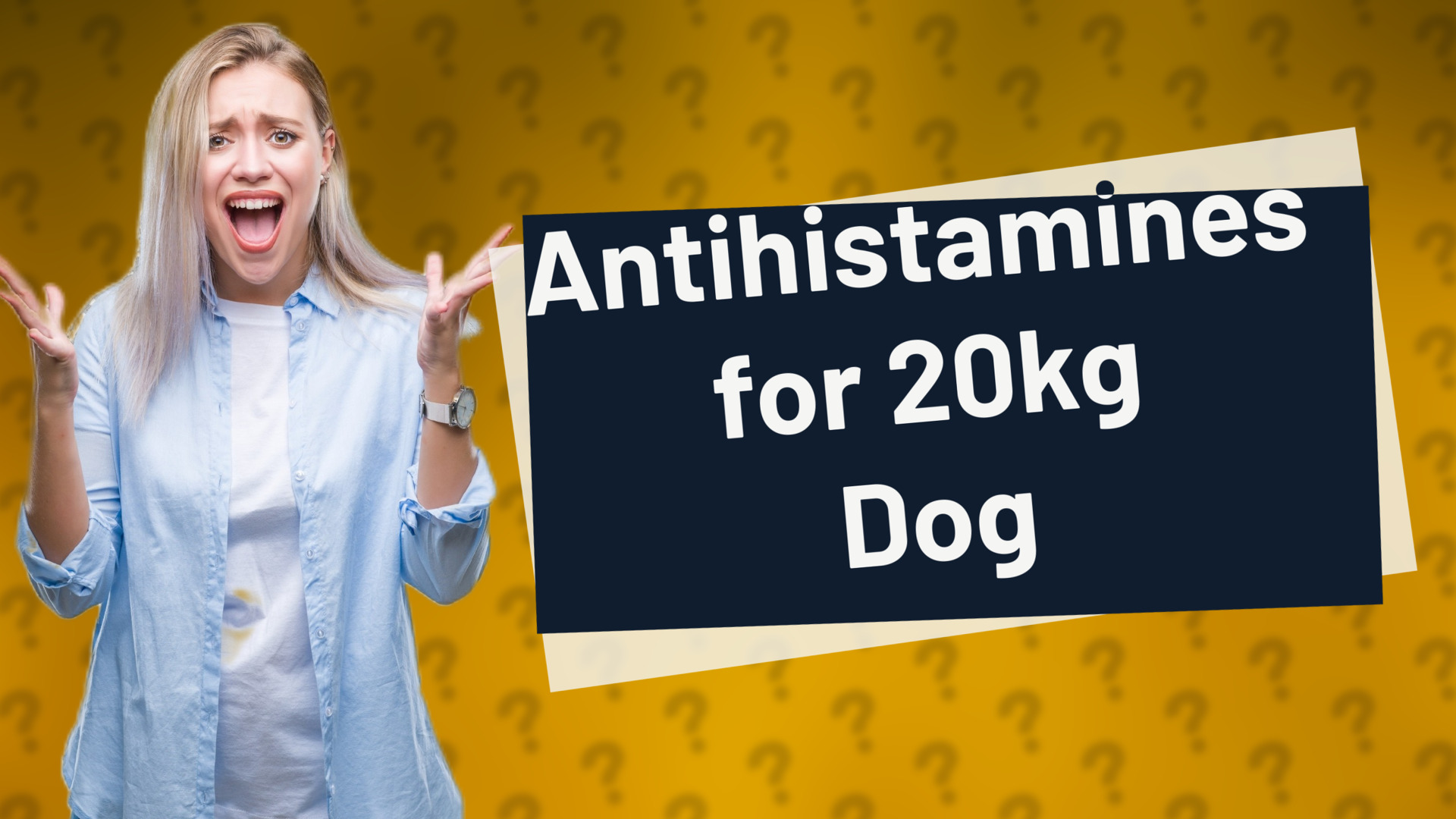 Antihistamines for 20kg Dog