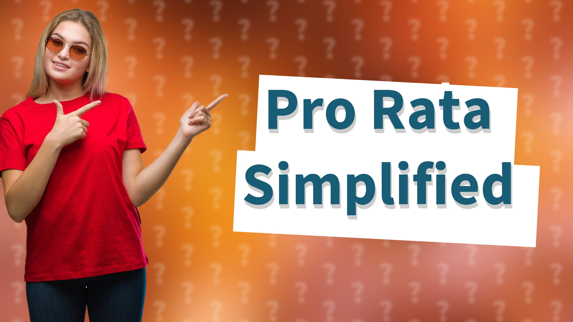Pro Rata Simplified