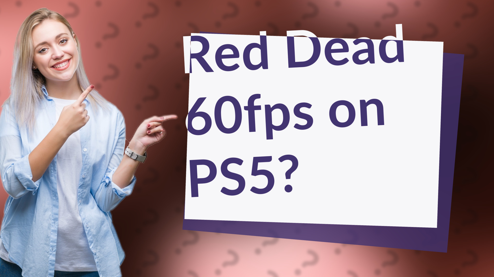 Red Dead 60fps on PS5?