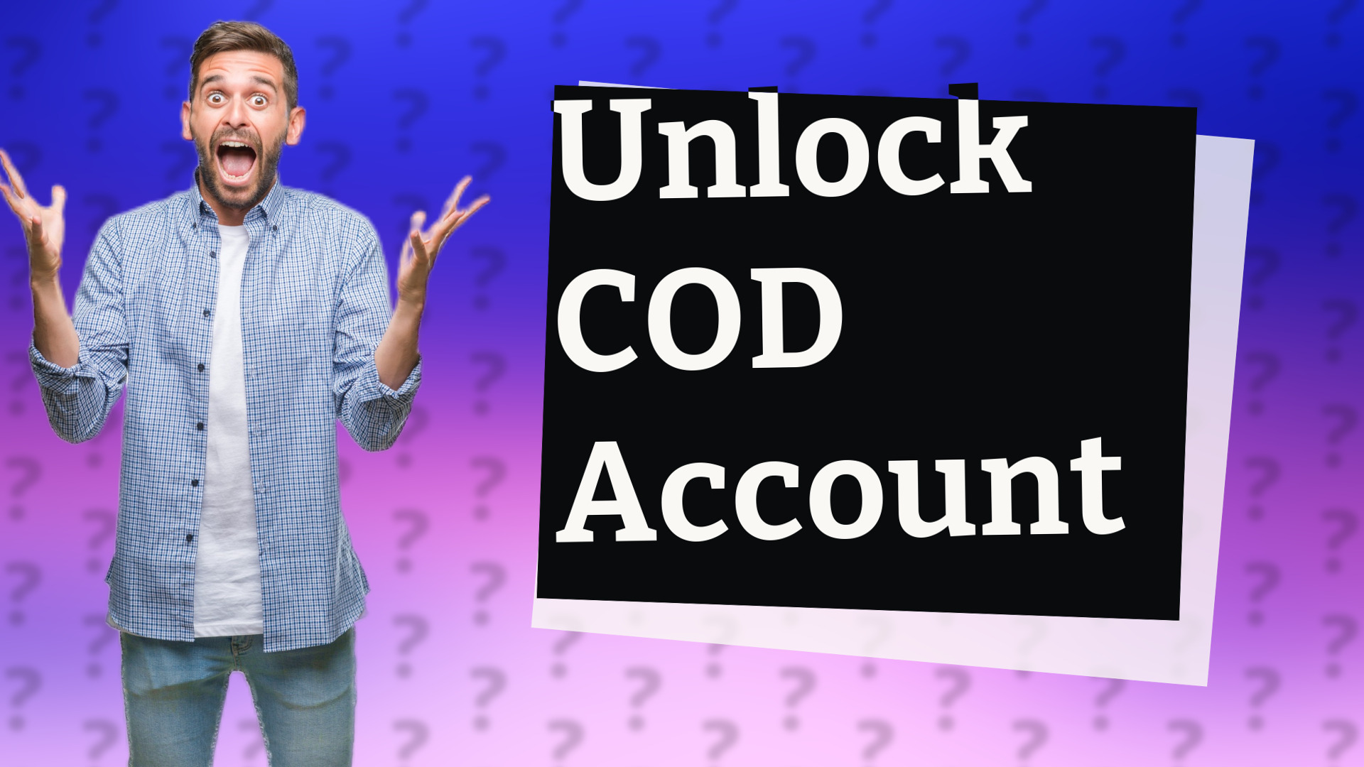 Unlock COD Account