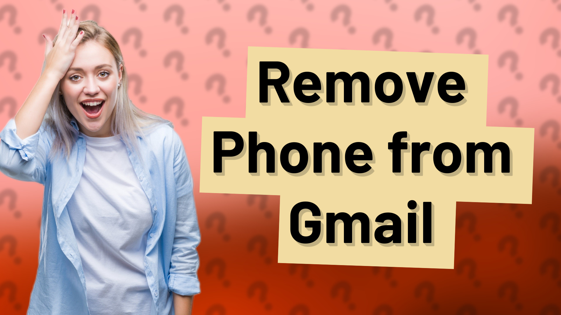 Remove Phone from Gmail