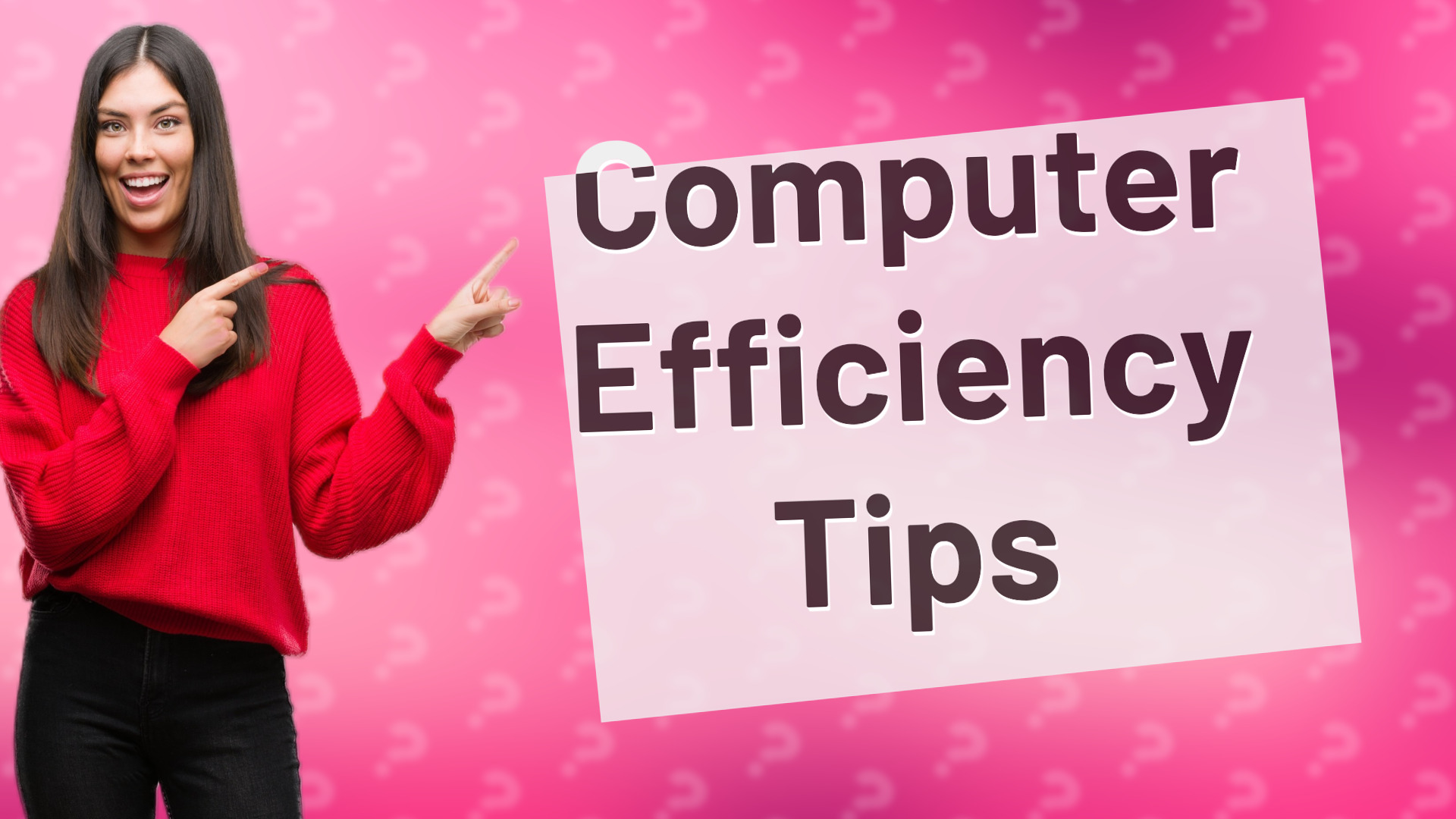 Computer Efficiency Tips