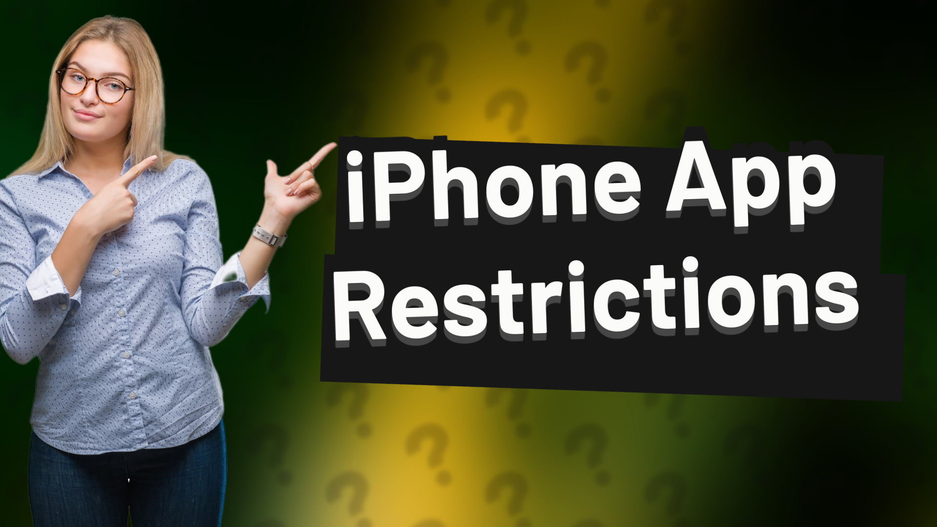 iPhone App Restrictions