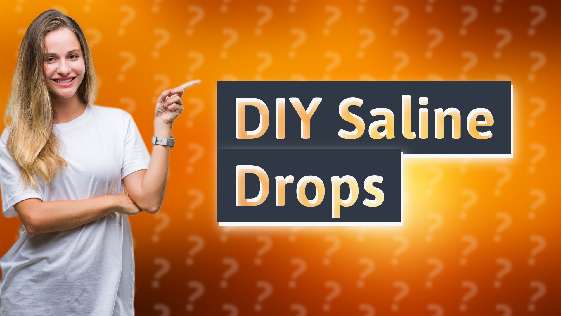 DIY Saline Drops