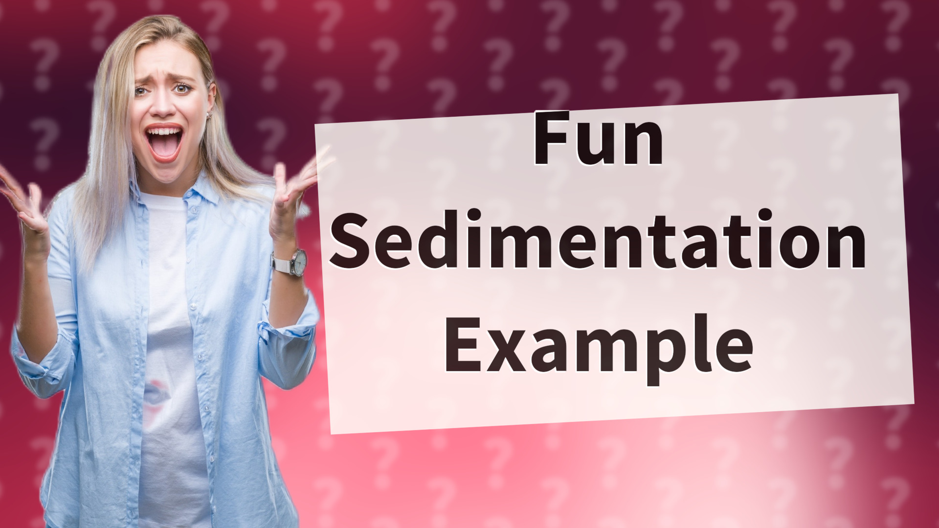 Fun Sedimentation Example
