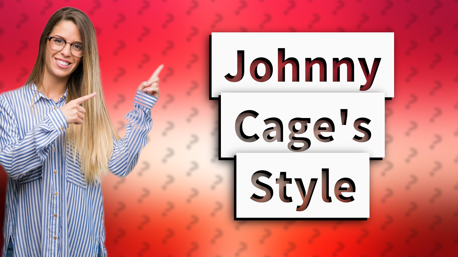 Johnny Cage's Style