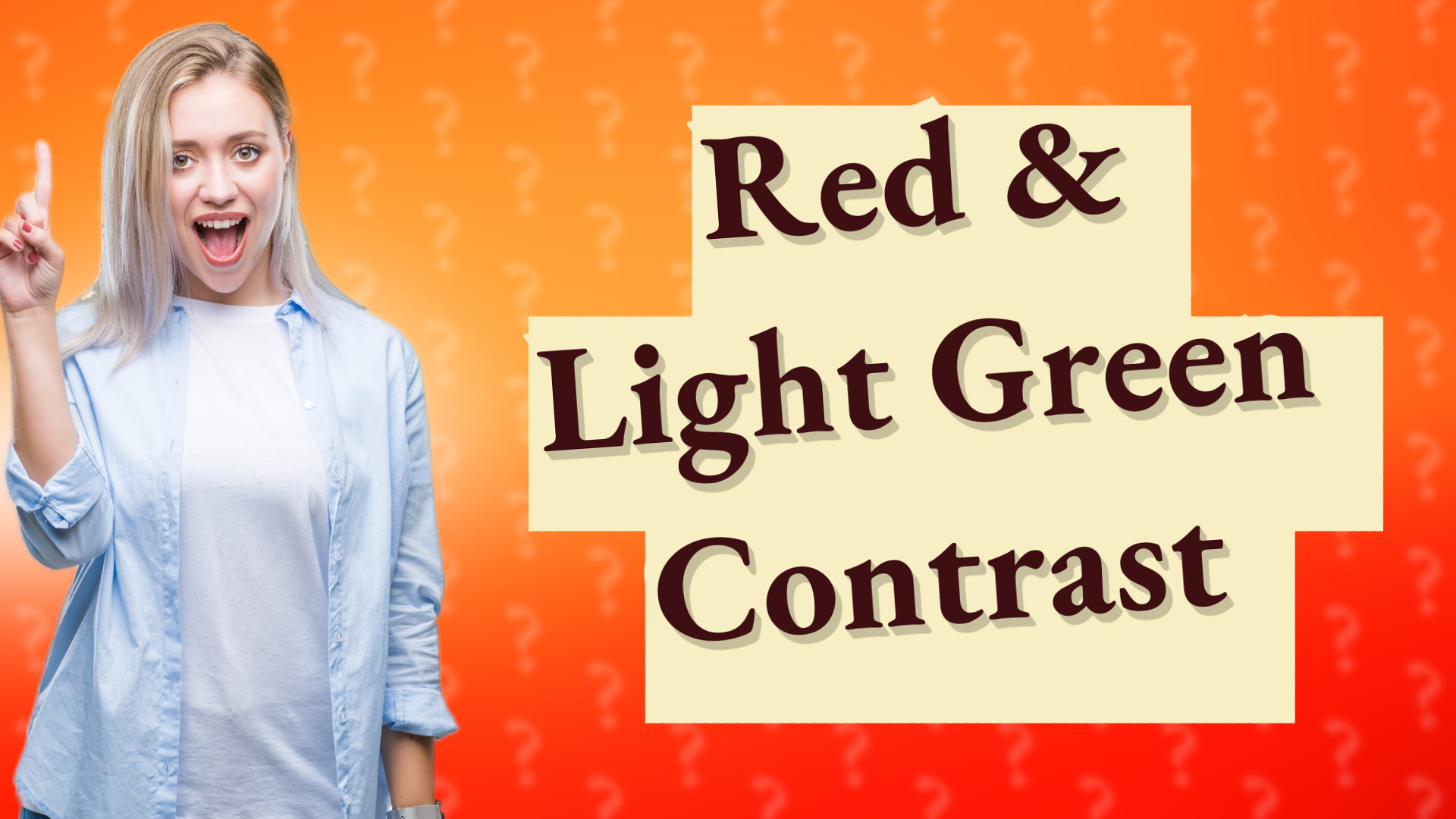 Red & Light Green Contrast