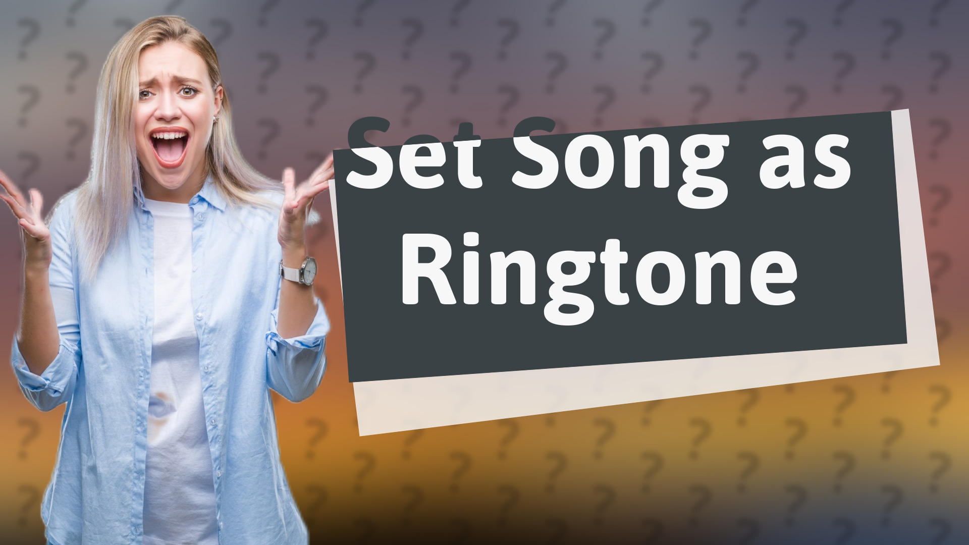 Set Song as Ringtone