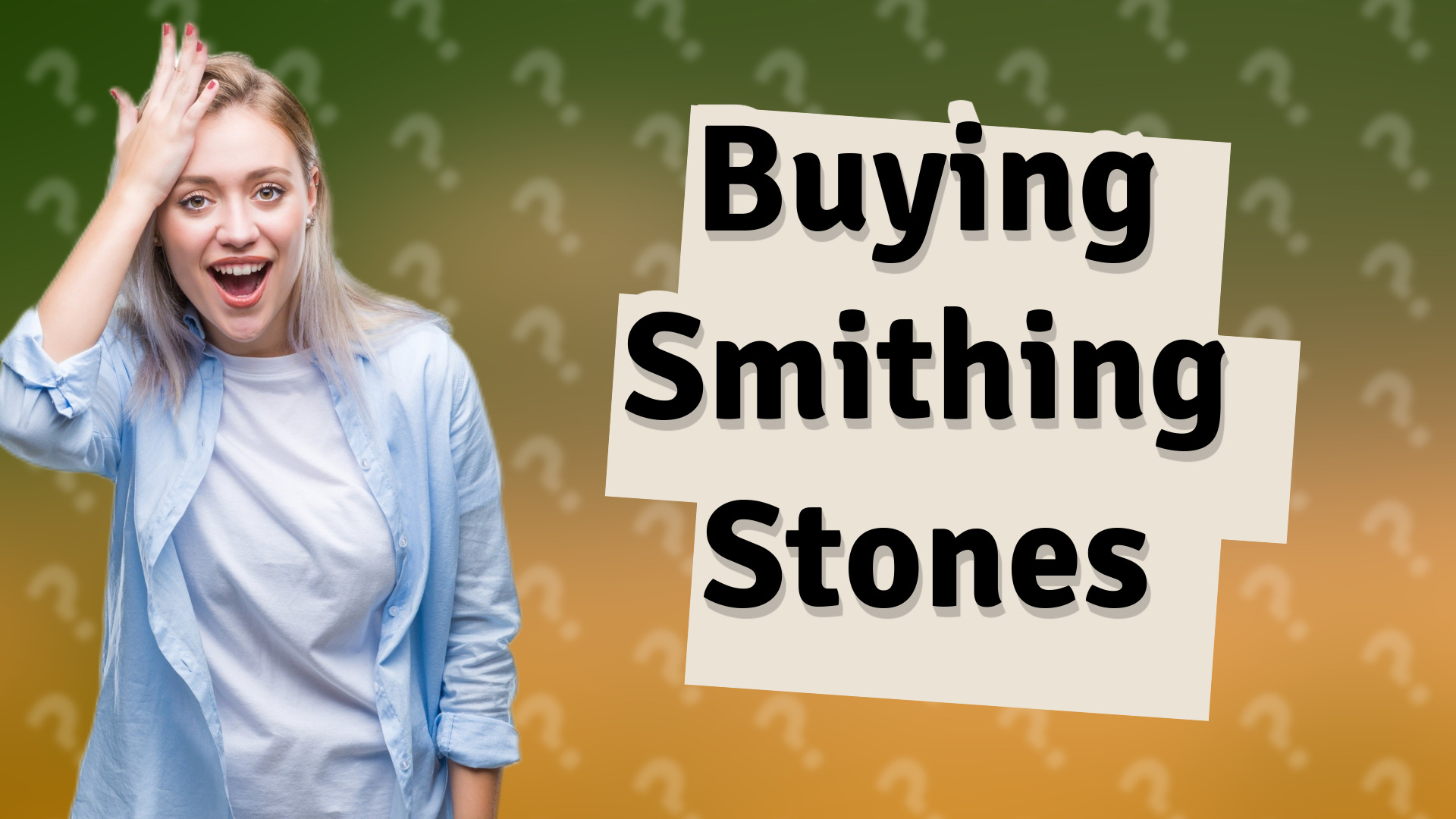 Buying Smithing Stones