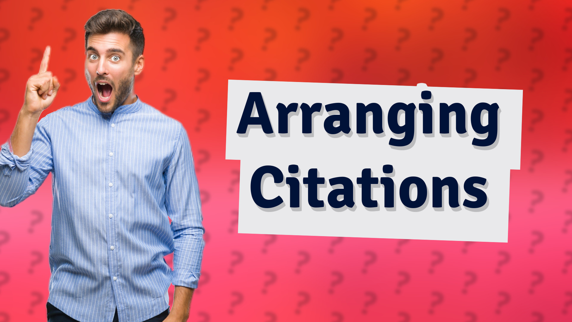 Arranging Citations