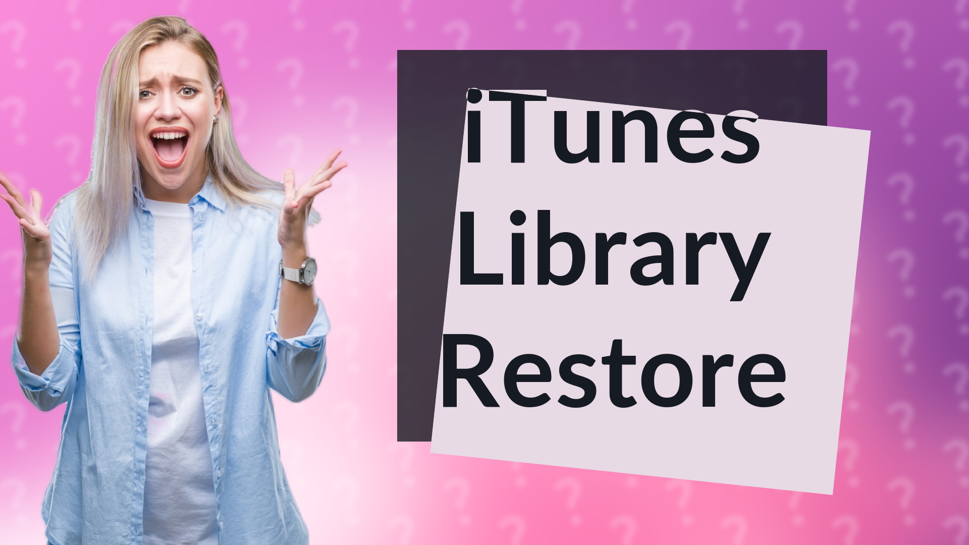 iTunes Library Restore