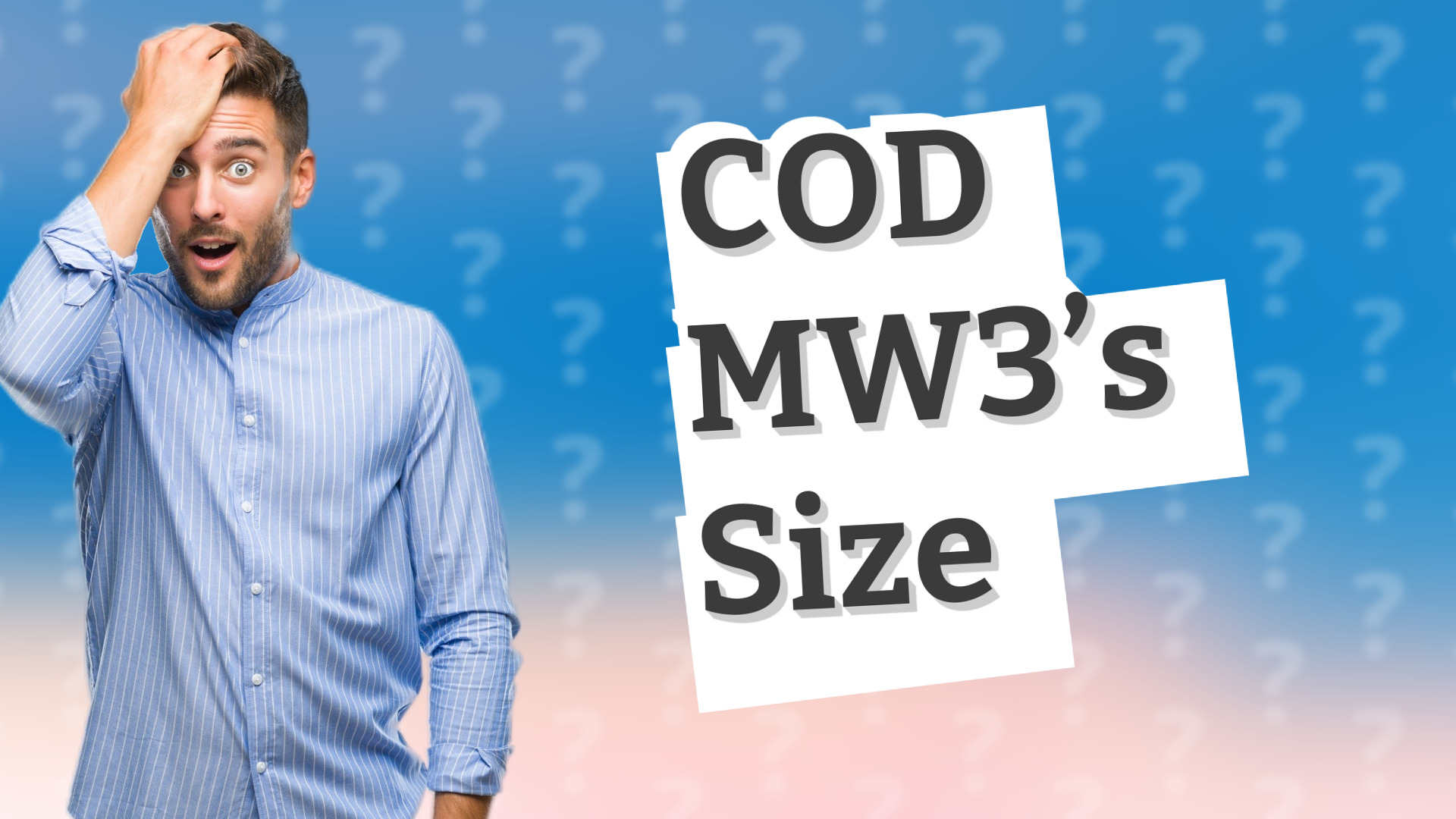 COD MW3’s Size