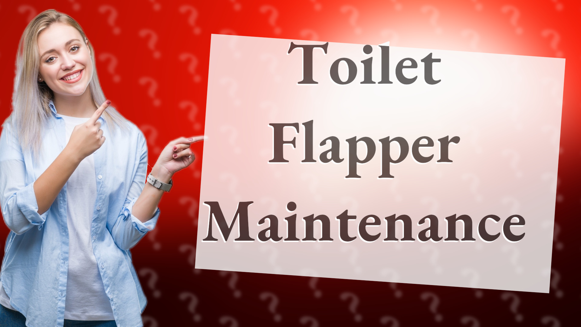Toilet Flapper Maintenance