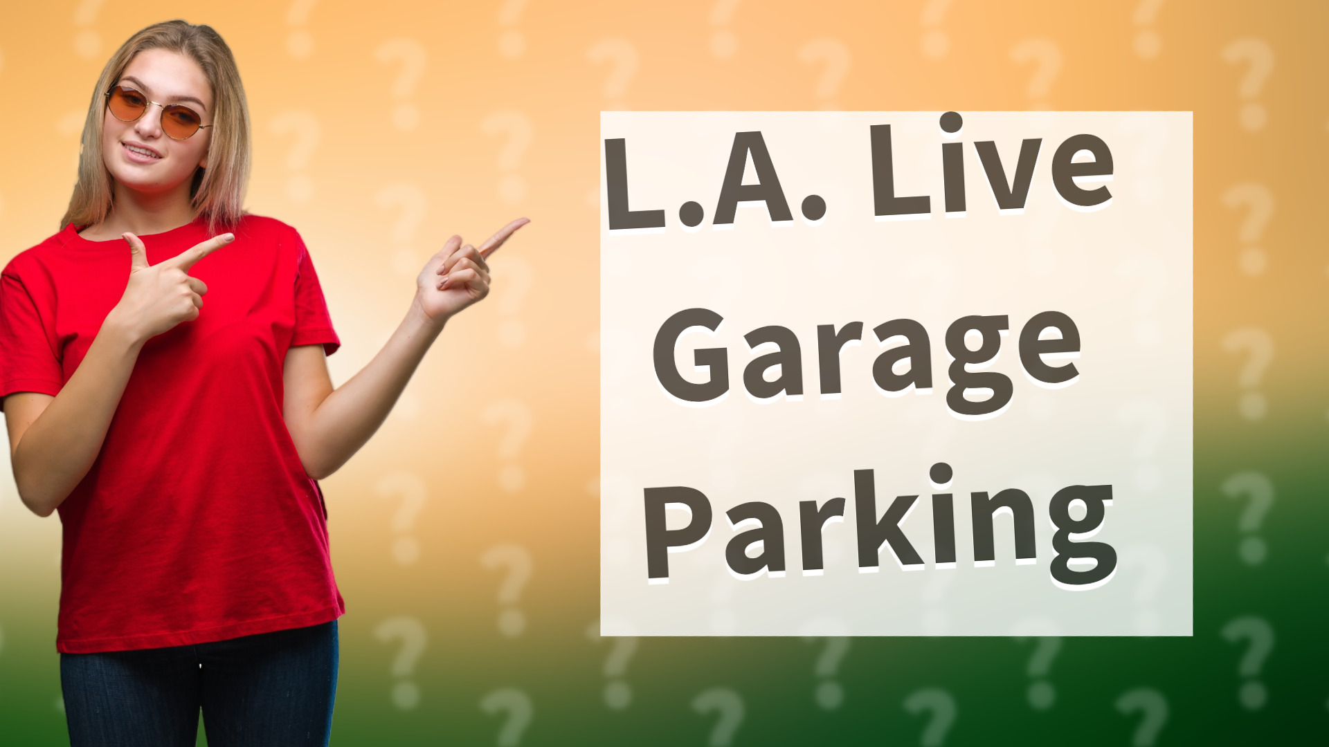L.A. Live Garage Parking