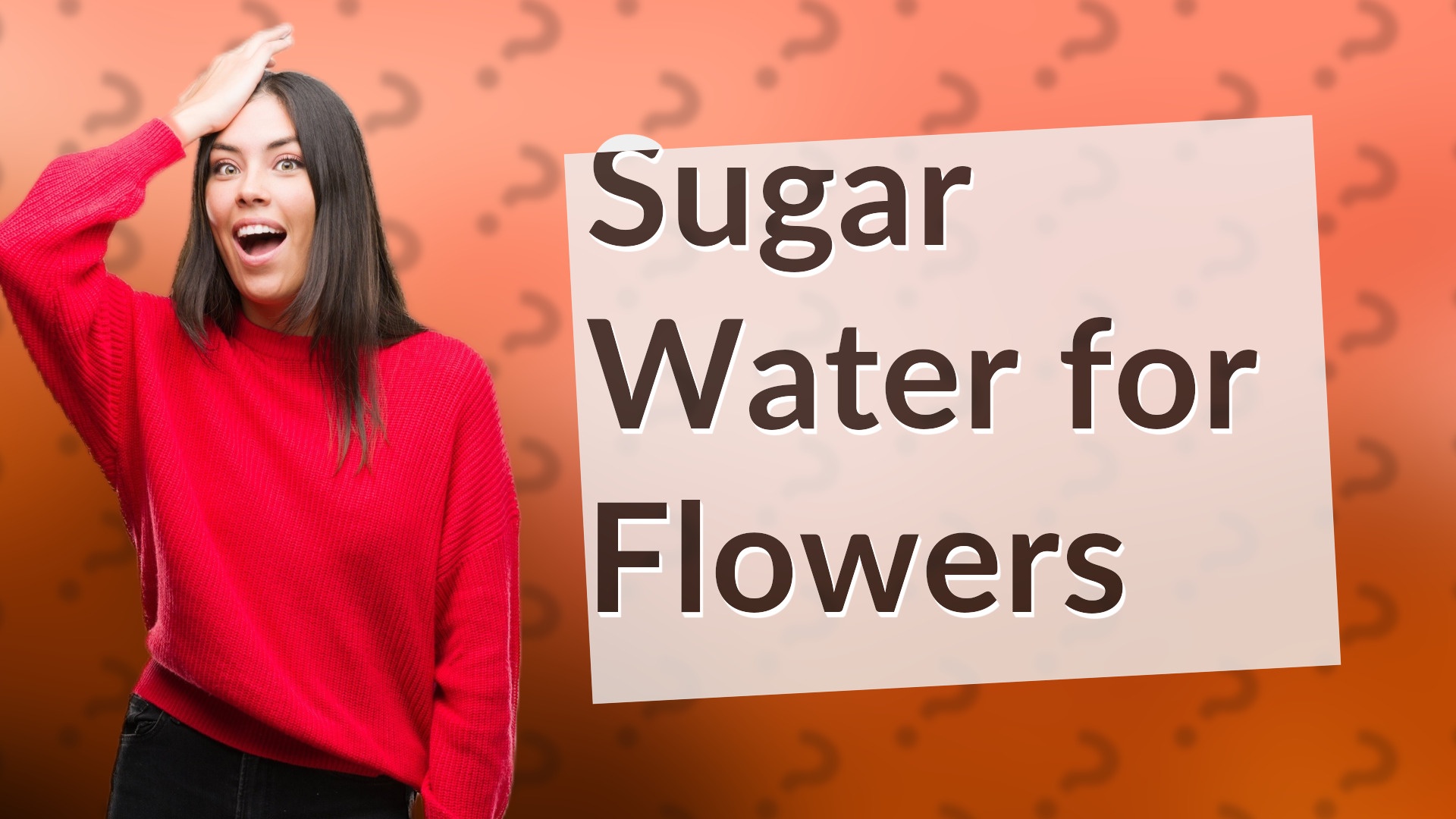 Sugar Water for Flowers