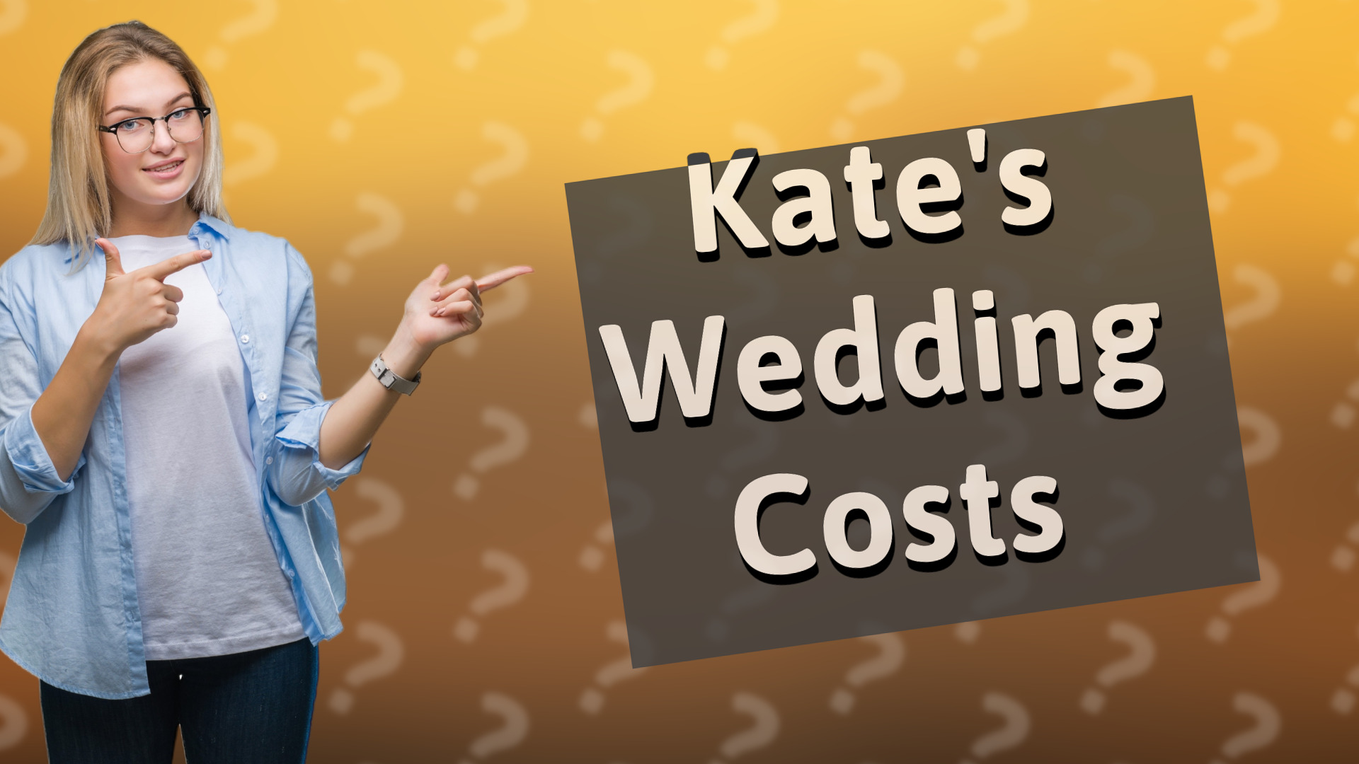 Kate's Wedding Costs