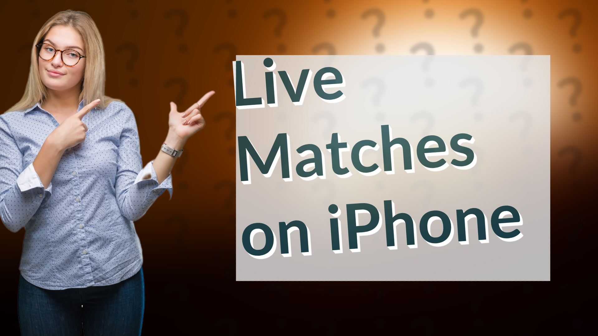 Live Matches on iPhone