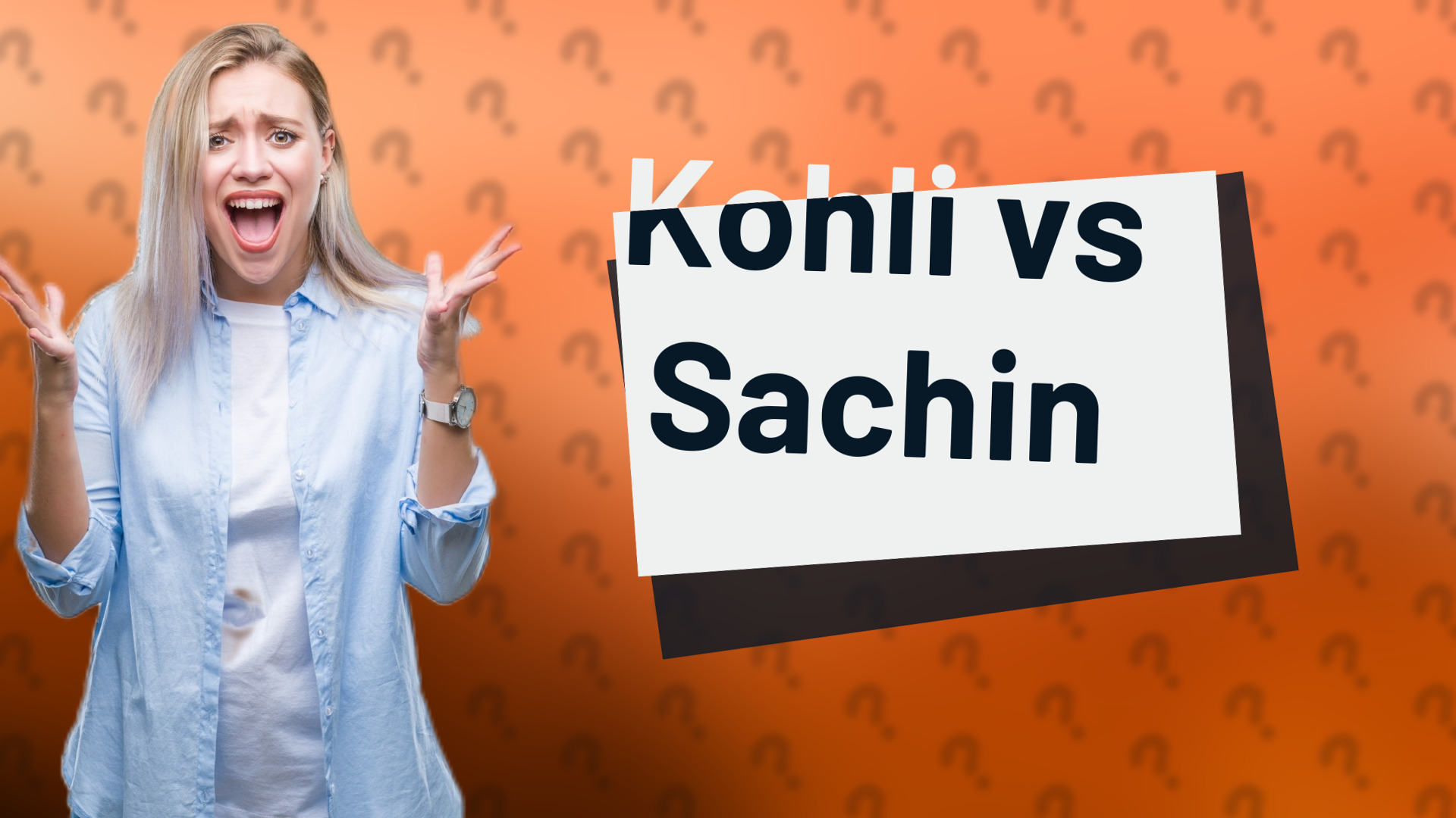 Kohli vs Sachin