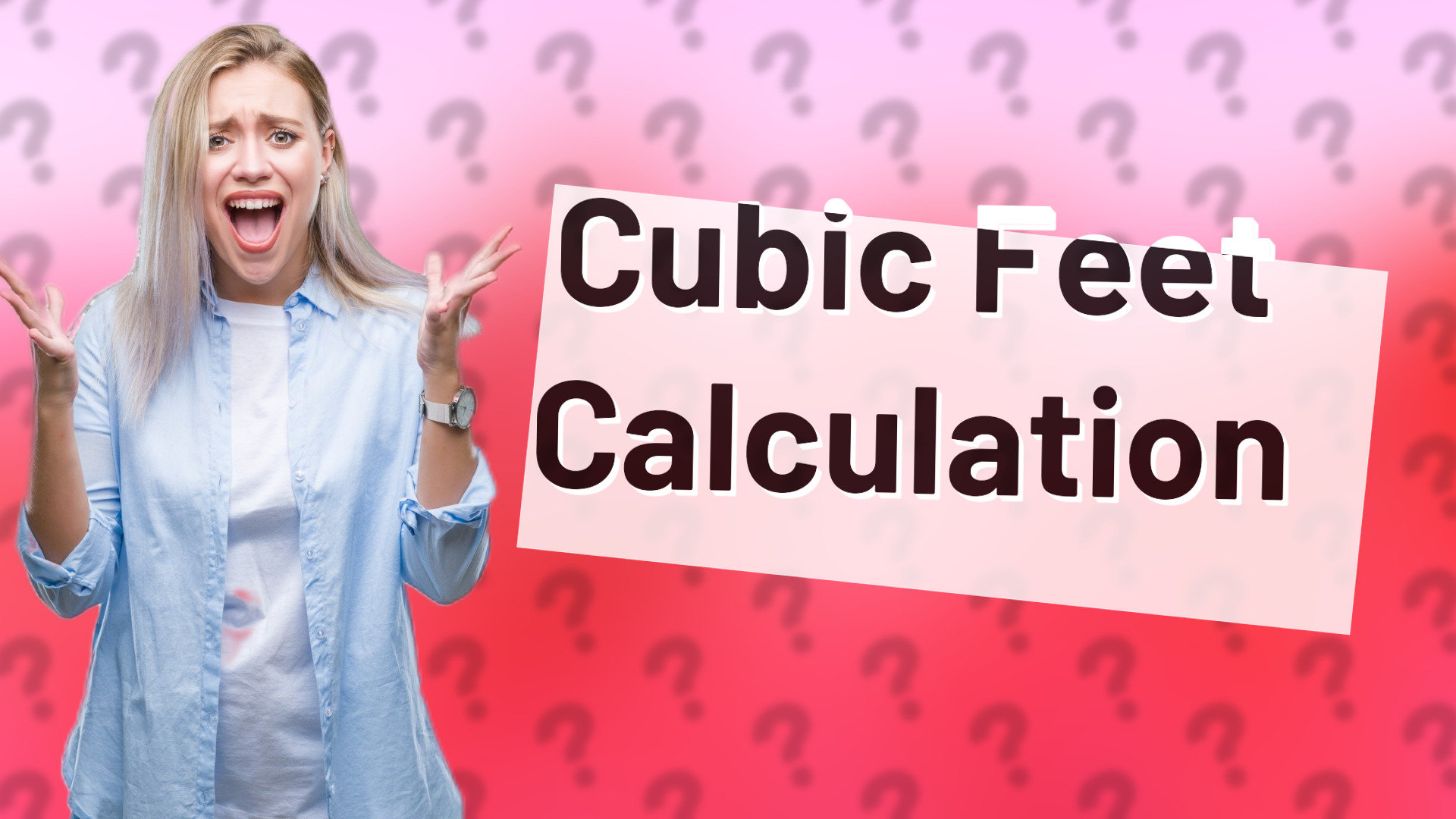 Cubic Feet Calculation