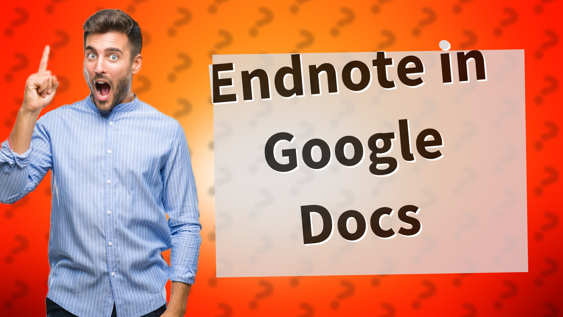 Endnote in Google Docs