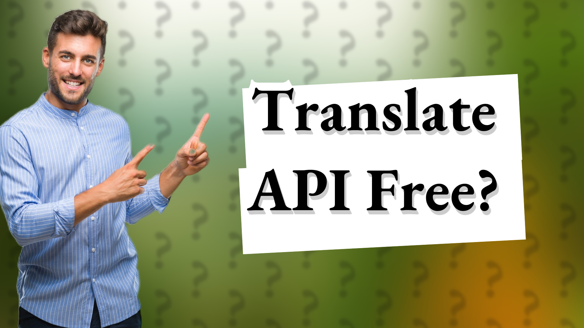 Translate API Free?