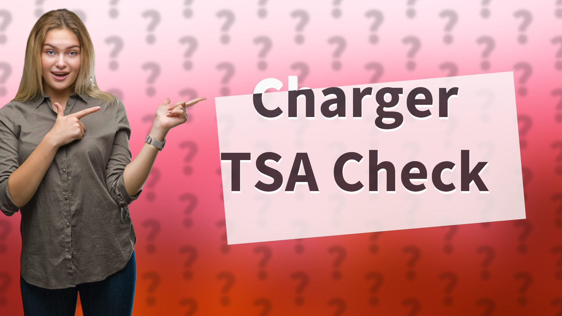 Charger TSA Check