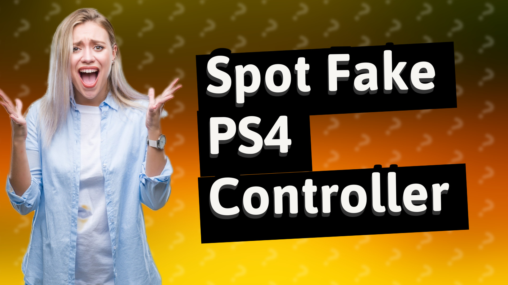 Spot Fake PS4 Controller