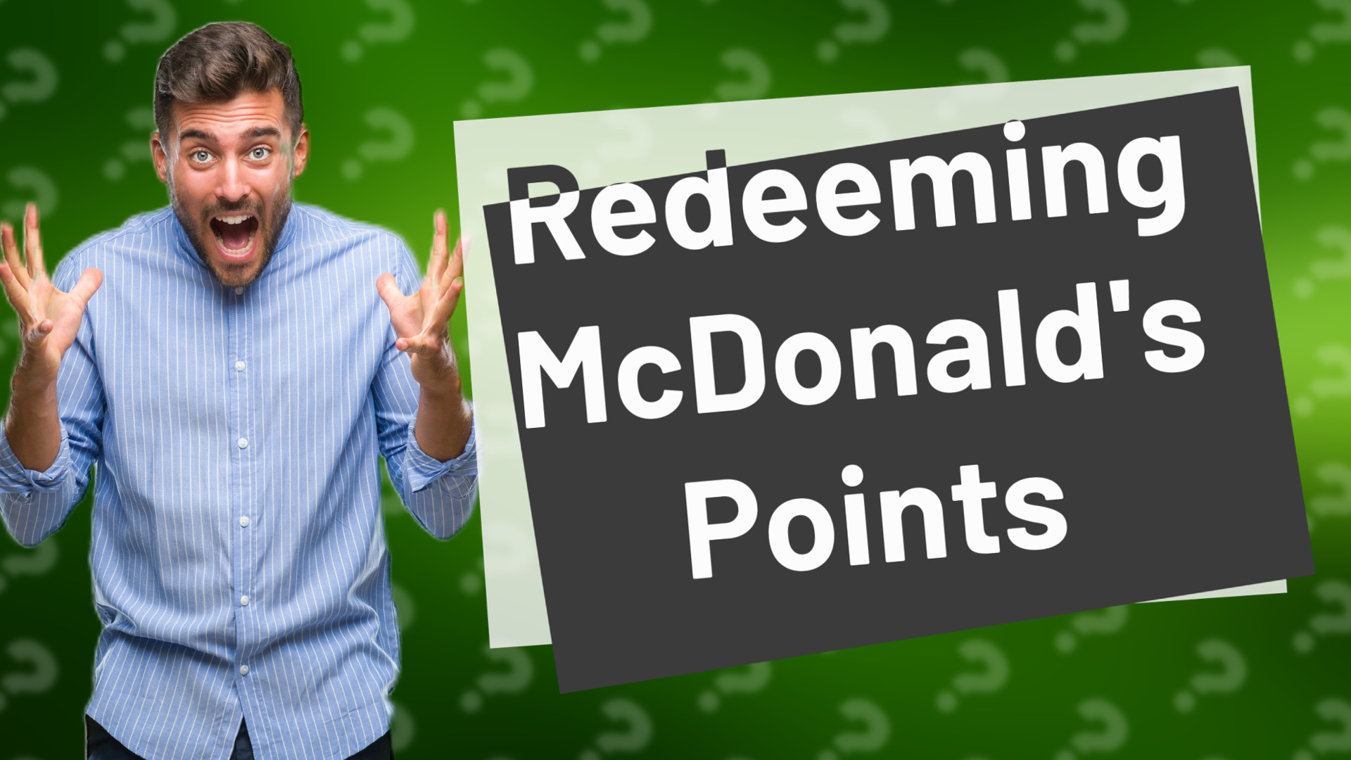 Redeeming McDonald's Points