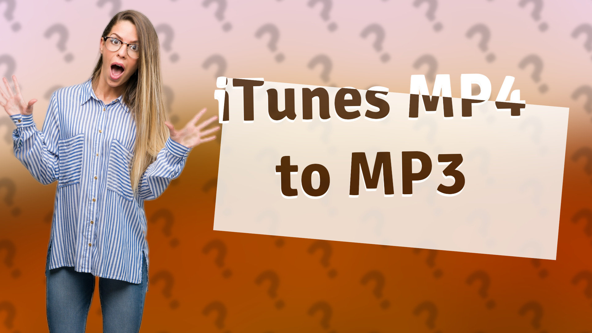 iTunes MP4 to MP3
