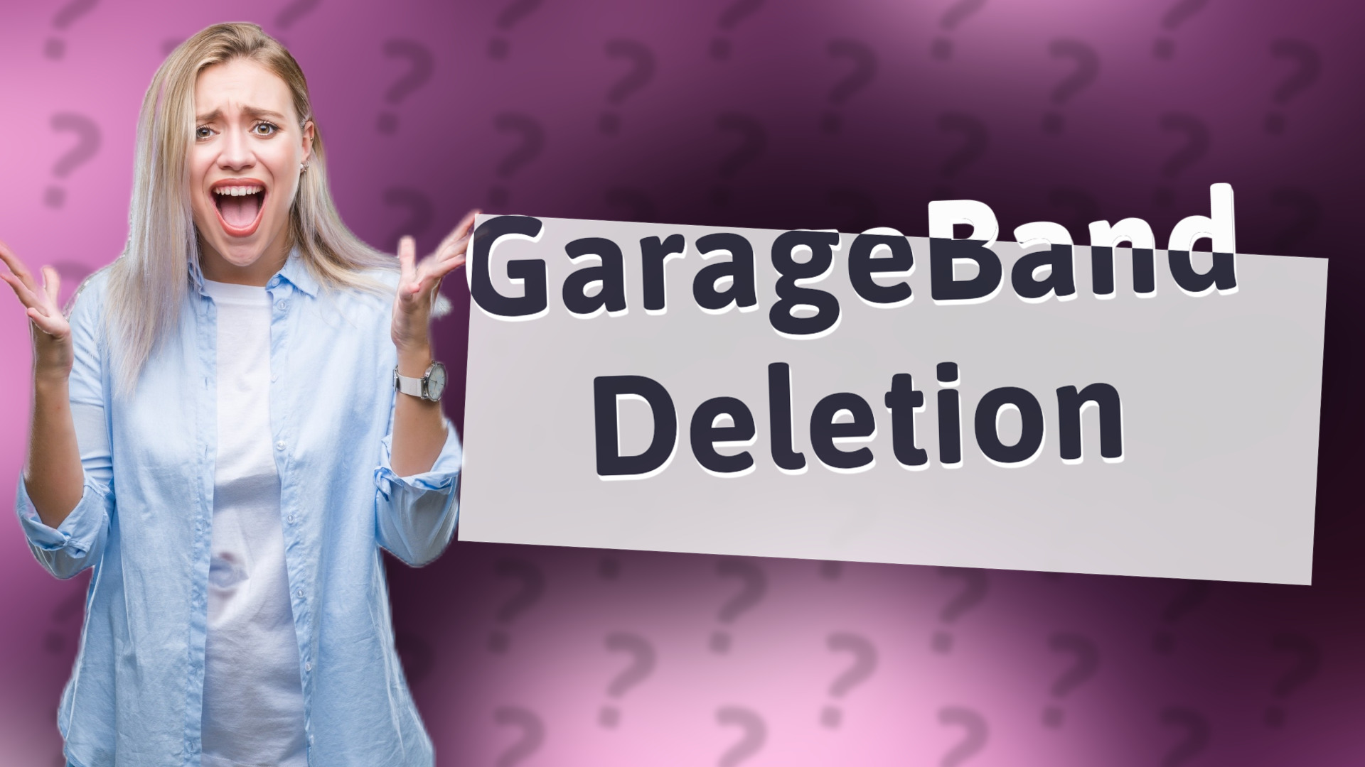 GarageBand Deletion