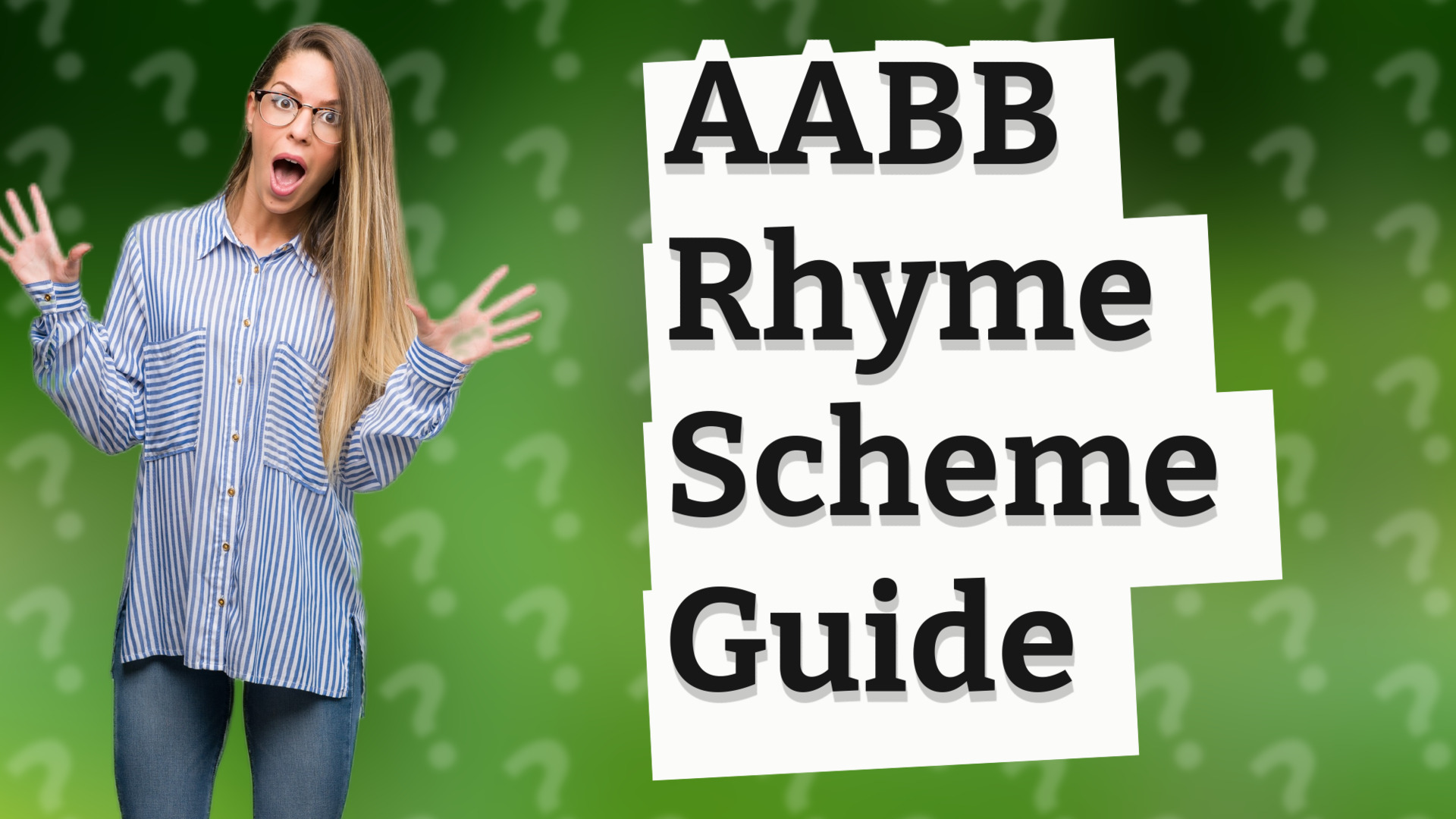 AABB Rhyme Scheme Guide