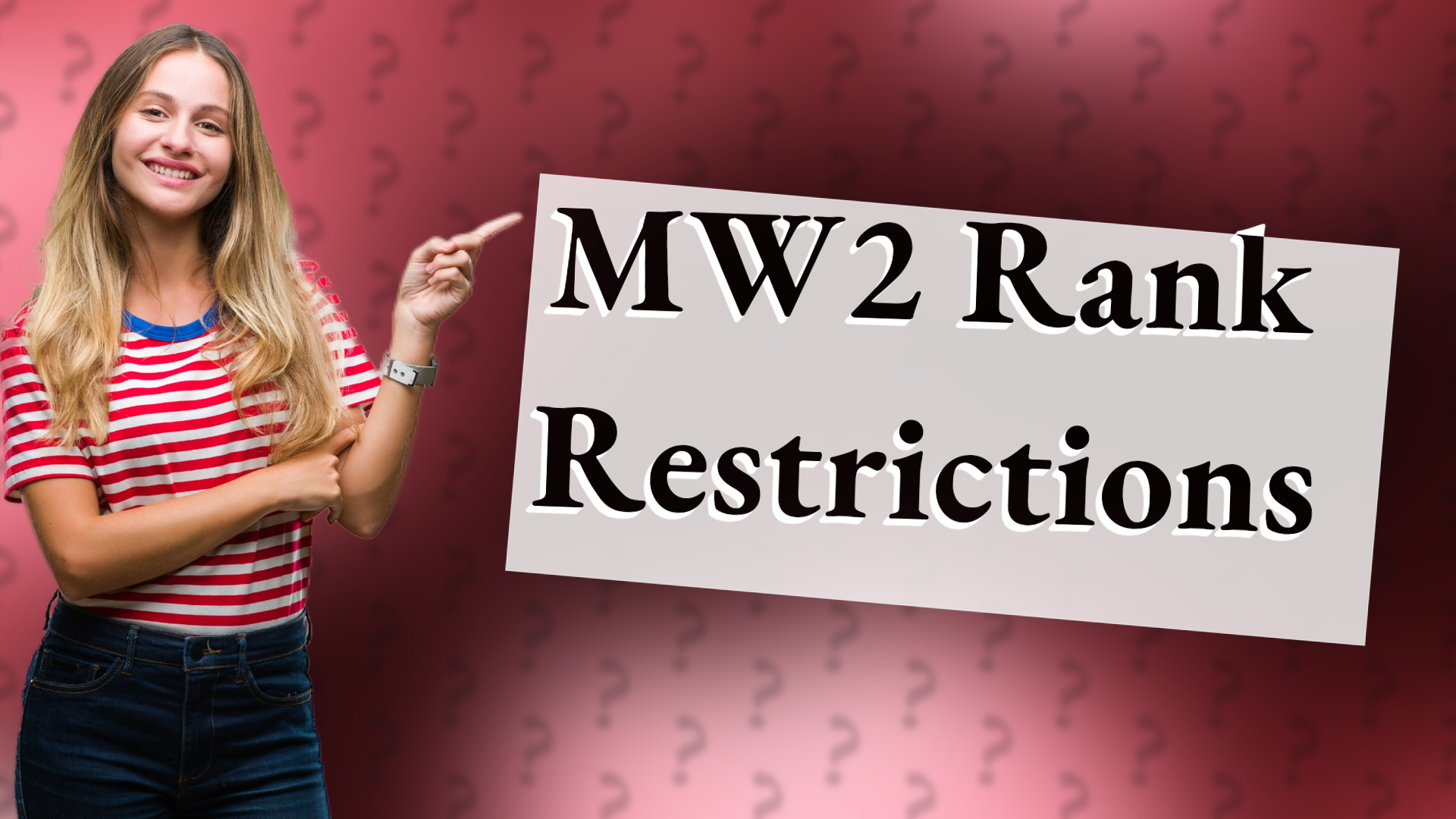 MW2 Rank Restrictions