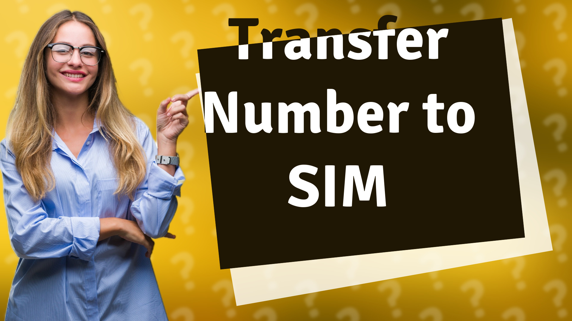 Transfer Number to SIM